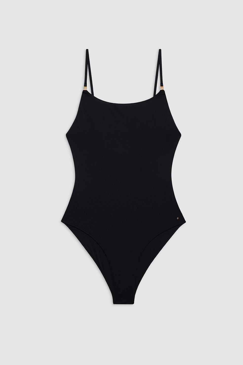 ANINE BING Vesta One Piece - Black - Front View
