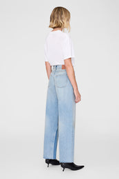 ANINE BING Walker Tee Anine Bing Leopard - Ivory - On Model Back