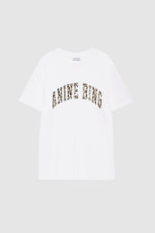 featured-img|ANINE BING Walker Tee Anine Bing Leopard - Ivory - Front View