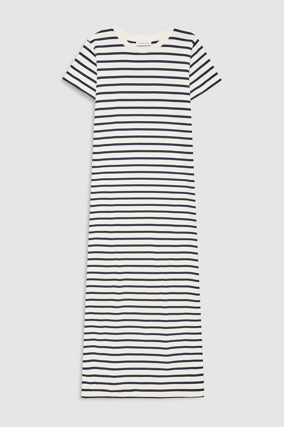ANINE BING Wynne Dress Stripe - Navy Stripe - front view