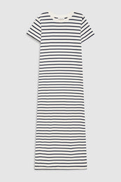 ANINE BING Wynne Dress Stripe - Navy Stripe - front view