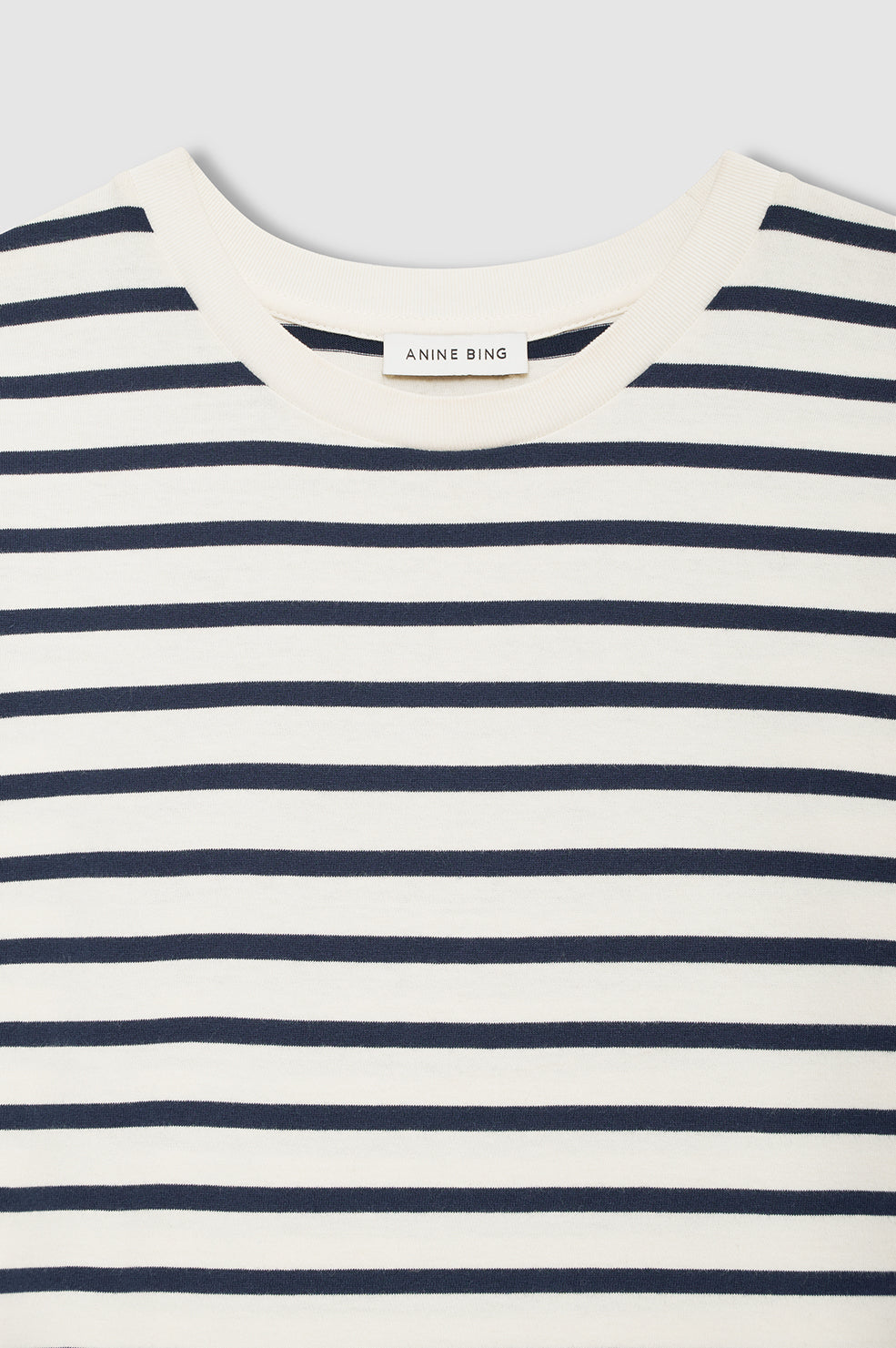 ANINE BING Wynne Dress Stripe - Navy Stripe - detail view