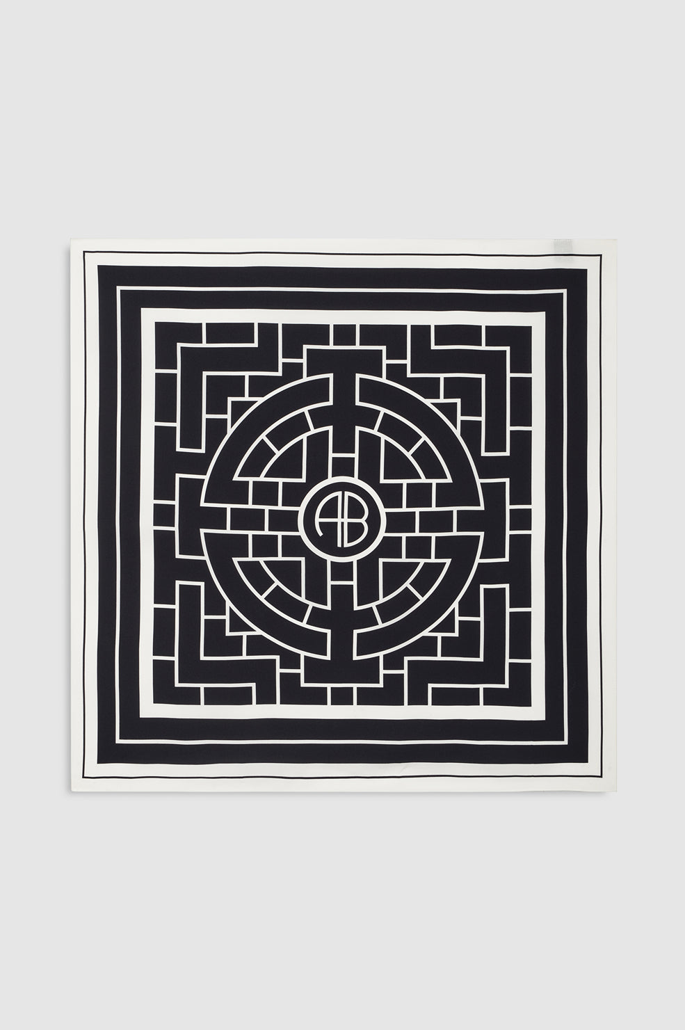 ANINE BING York Scarf Ab - Black - front view