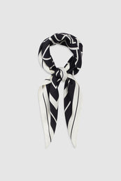 ANINE BING York Scarf Ab - Black - tied view