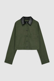 ANINE BING Yuma Jacket - Army Green - front view