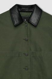 ANINE BING Yuma Jacket - Army Green - detail view