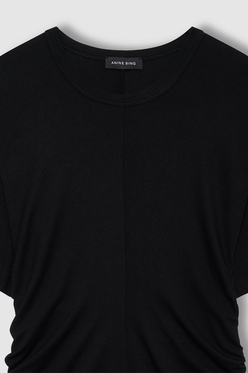 ANINE BING Zadig Tee - Black - detail view