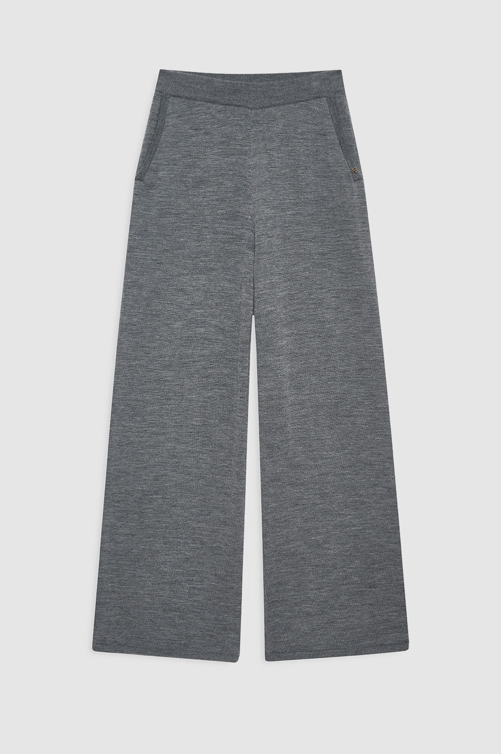 featured-img|ANINE BING Adley Pant - Medium Heather Grey - front view