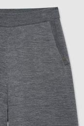 ANINE BING Adley Pant - Medium Heather Grey - detail view