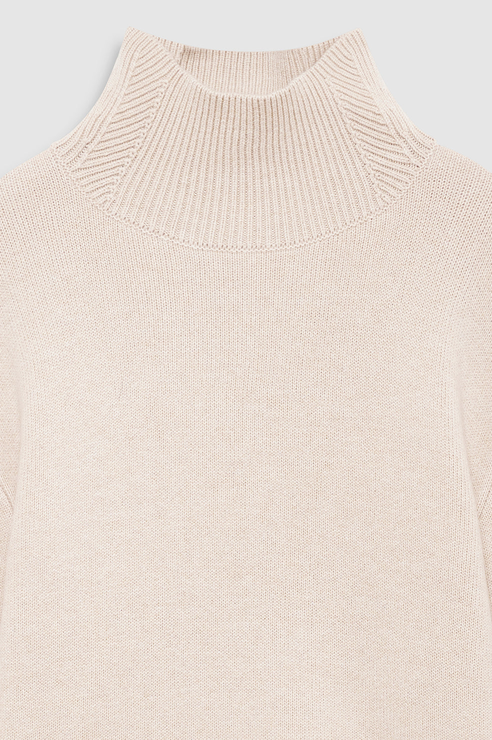 ANINE BING Alma Turtleneck Sweater - Beige - detail view