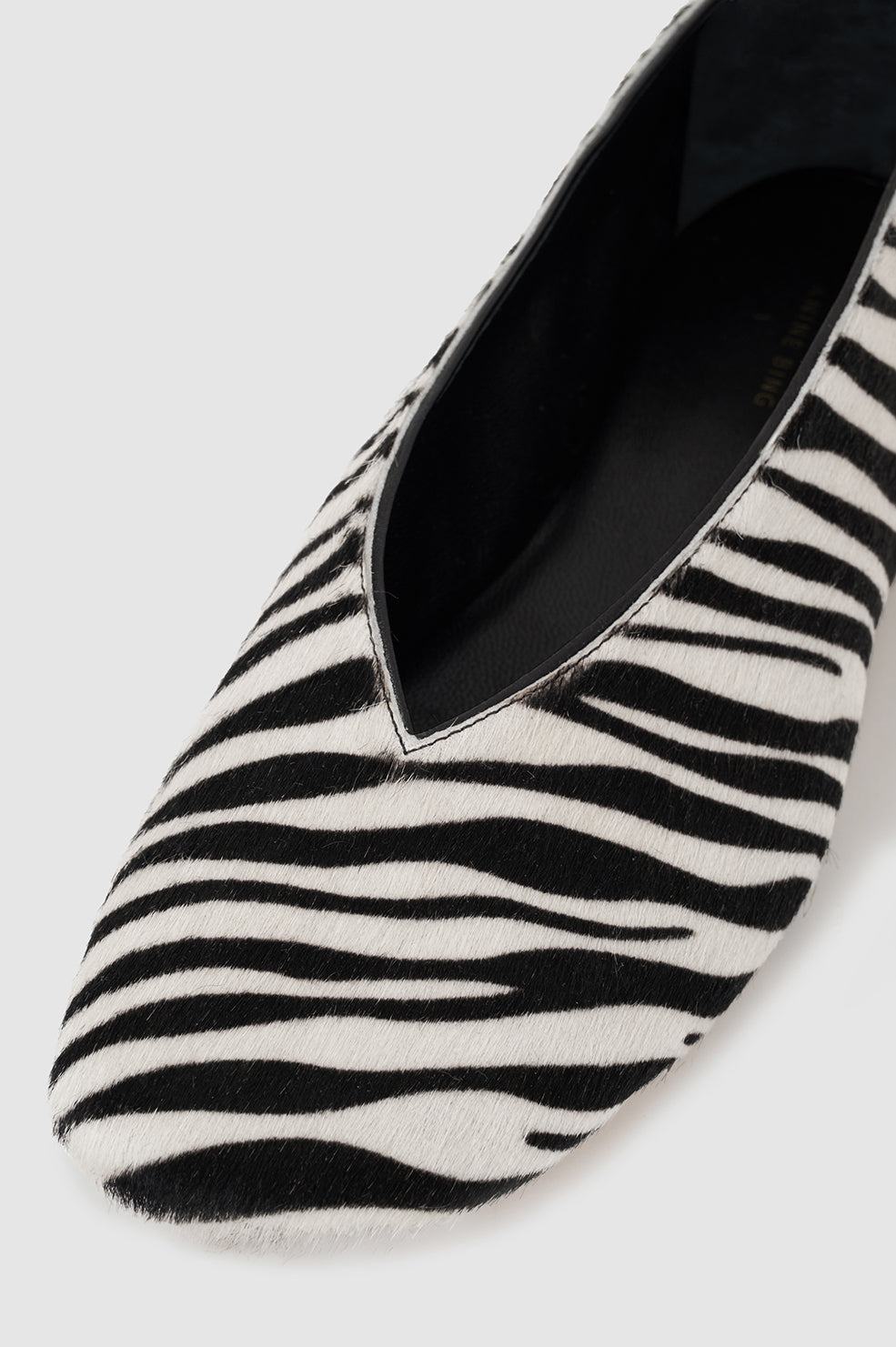 ANINE BING Ana Flats Calf Hair - Zebra