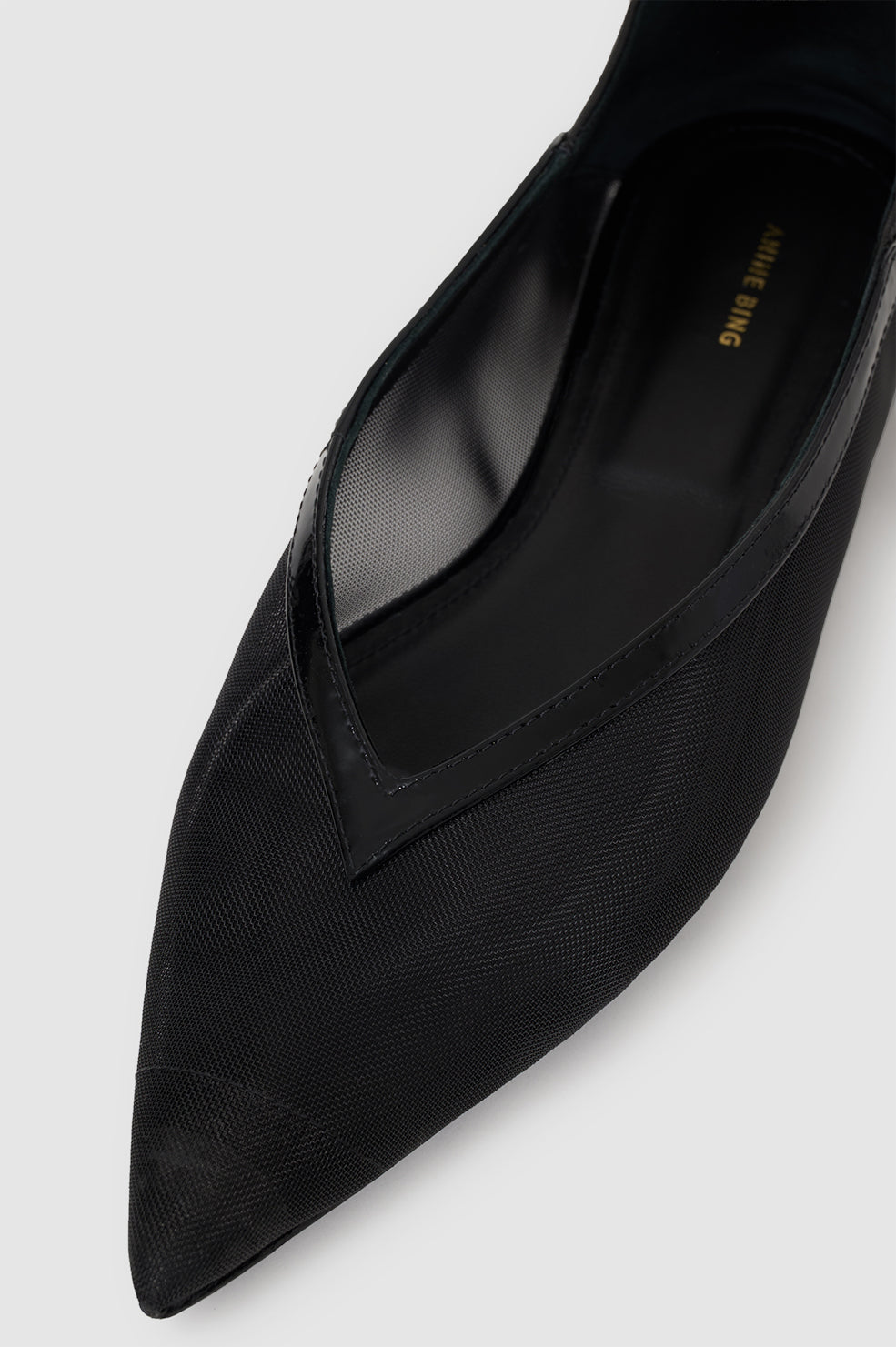 ANINE BING Aneka Babouche - Black - detail view