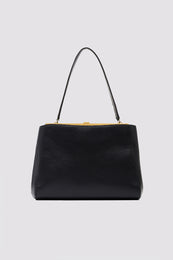 Anine Bing Anine Avenue Bag Grained Leather - Black - back view