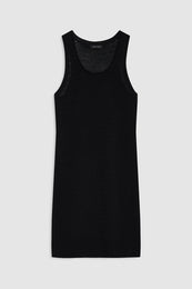 ANINE BING Arie Dress - Black - front view