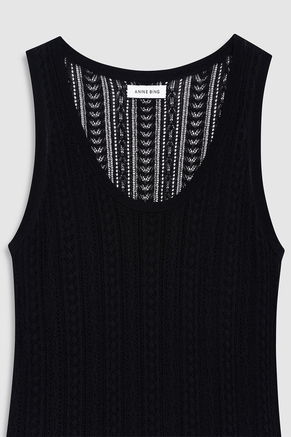 ANINE BING Arie Long Dress - Black - detail view