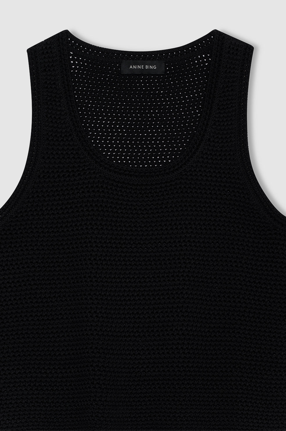 ANINE BING Arie Tank - Black - detail view