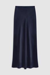 ANINE BING - Bar Maxi Skirt - Navy - Front View