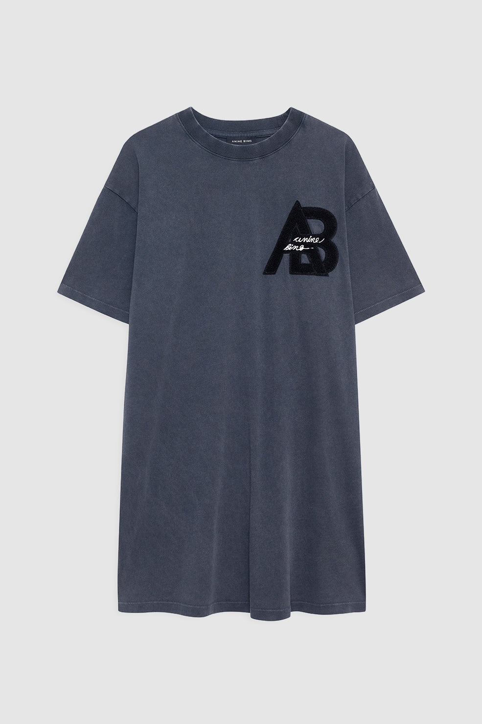 |ANINE BING Beth Mini Dress Anine Bing - Washed Black - front view