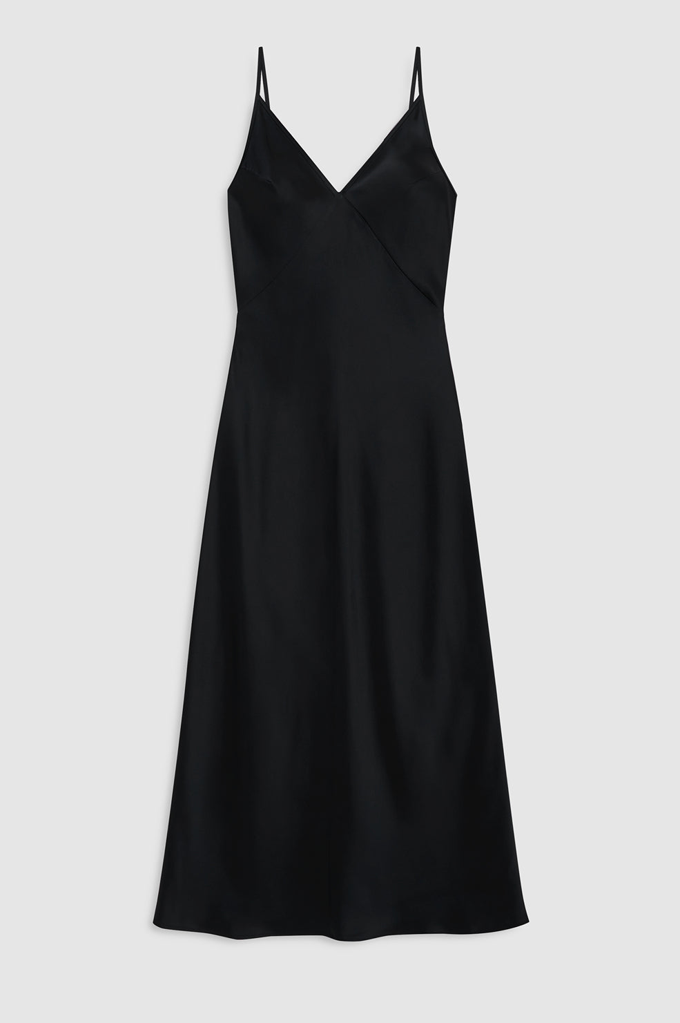 ANINE BING Blanca Midi Dress - Black - front view