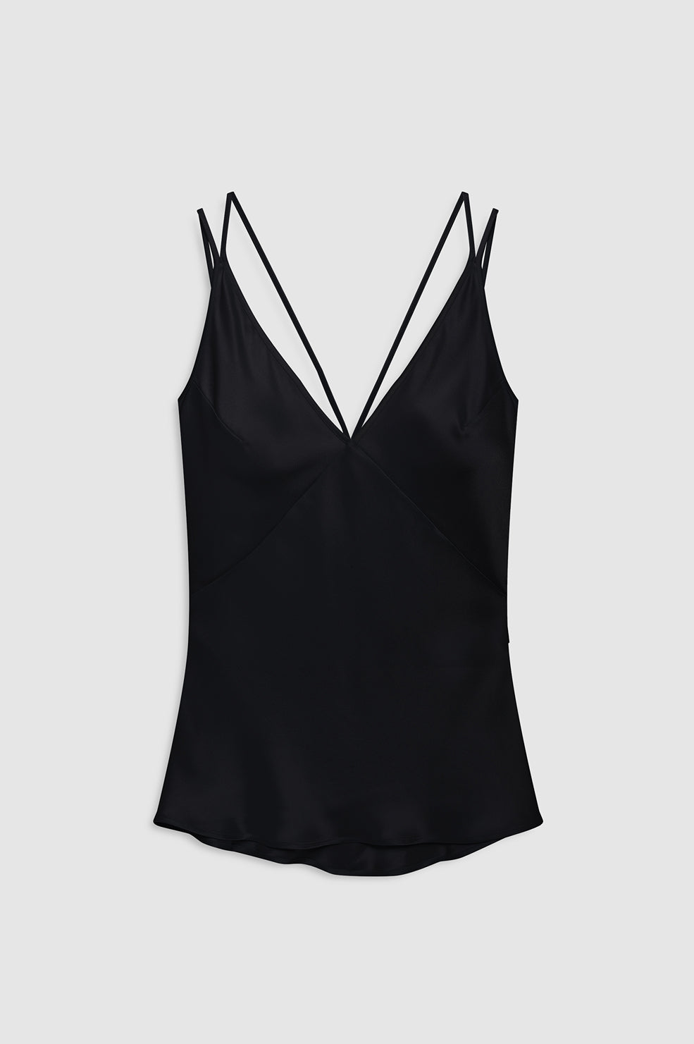 ANINE BING Blanca Top - Black - front view