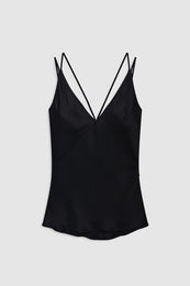 ANINE BING Blanca Top - Black - front view