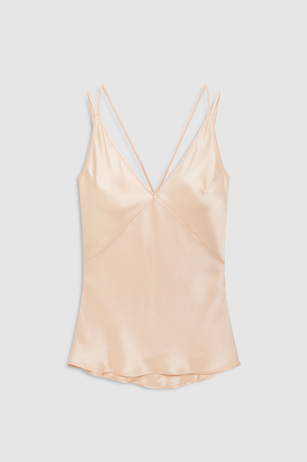 ANINE BING Blanca Top - Golden Beige - front view