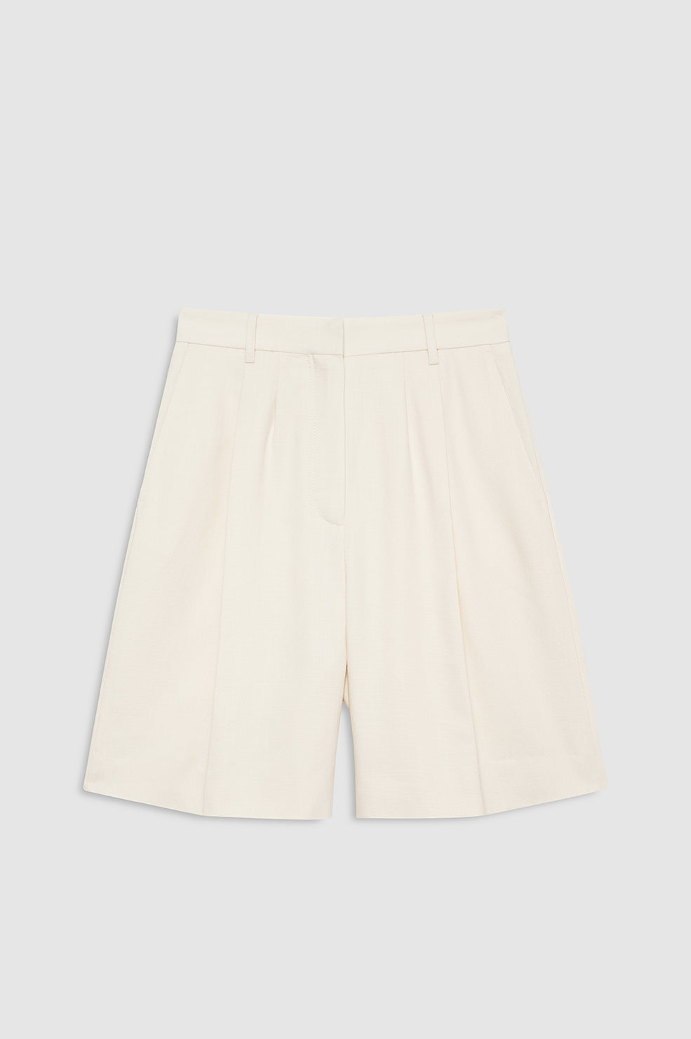 ANINE BING Bryson Short - Cream - front view