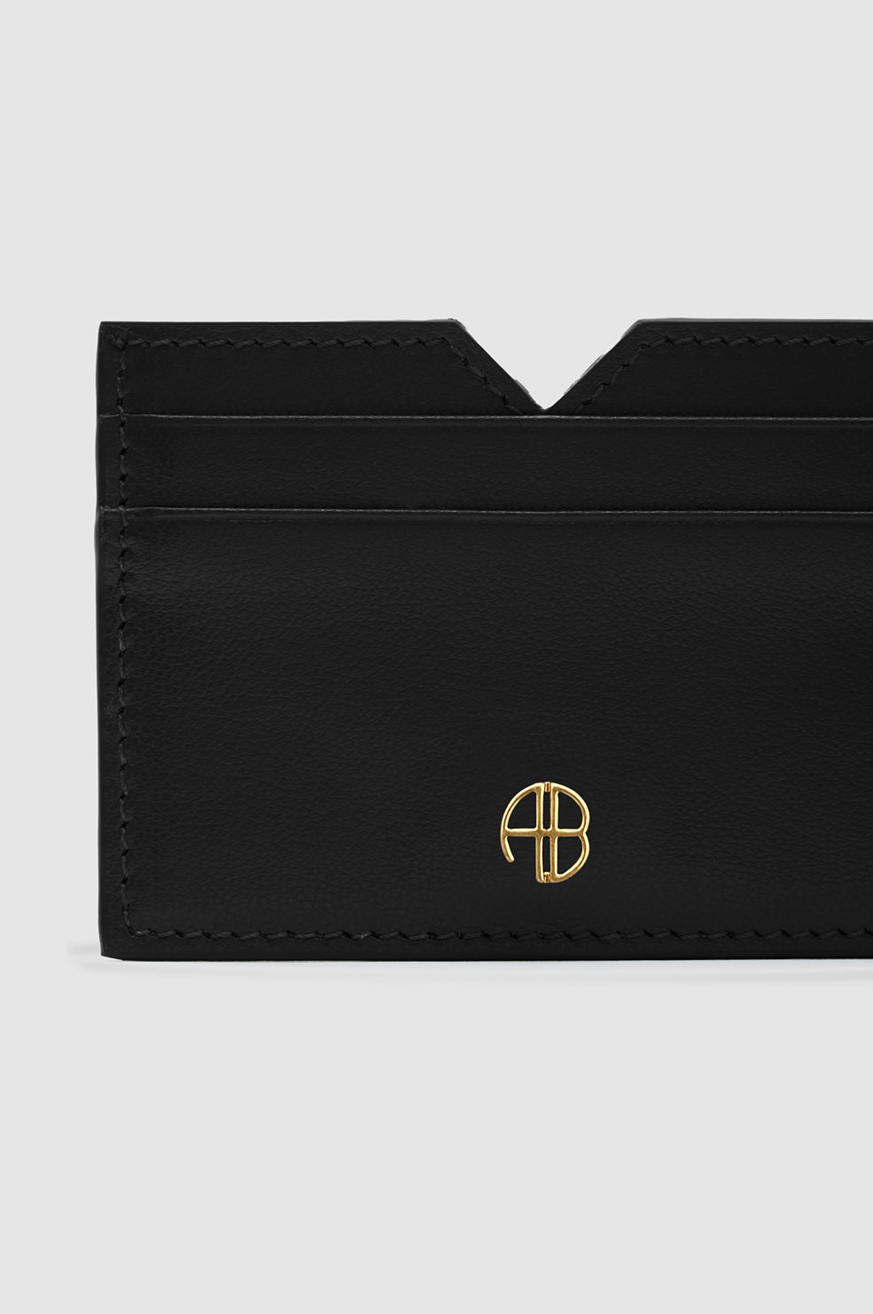 ANINE BING Calli Card Holder - Black - detail view
