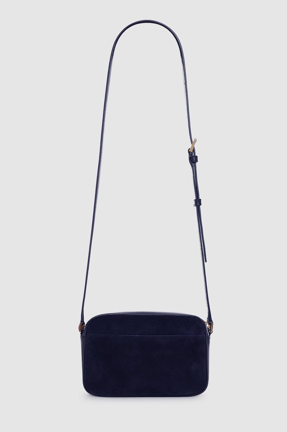 ANINE BING Elly Camera Bag - Navy Suede - back view
