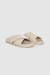ANINE BING Emi Slides - Sand - pair front view