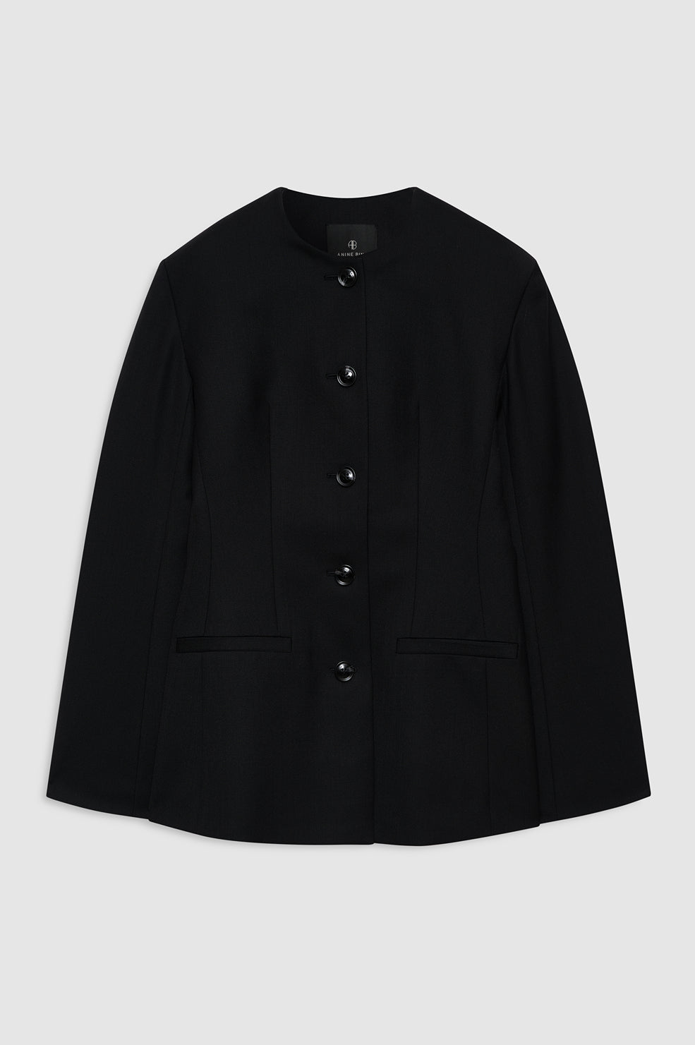 featured-img|ANINE BING Huda Blazer - Black - front view