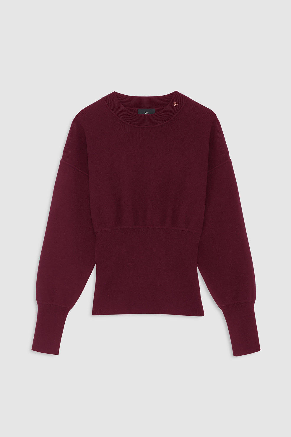 ANINE BING Imane Sweater - Fig - front view