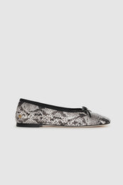 ANINE BING Jamie Flats - Python - front view