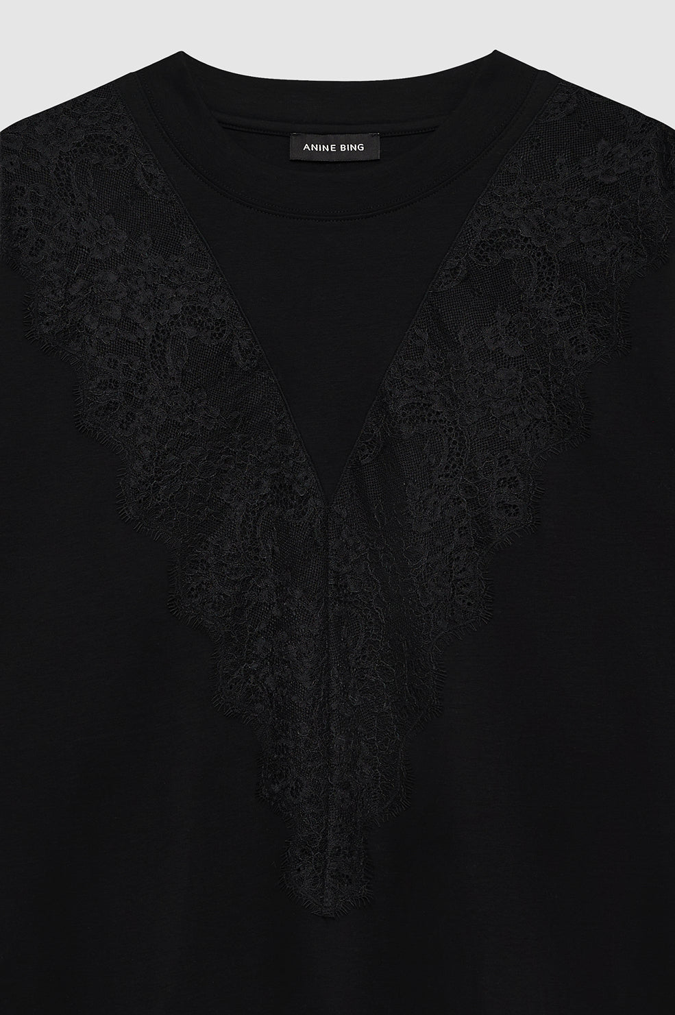 ANINE BING Jamila Top - Black - detail view