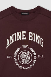 ANINE BING Jaylin Tee Collegiate - Fig - detail view