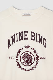ANINE BING Jaylin Tee Collegiate - Cream - detail view