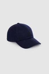 ANINE BING Jeremy Baseball Cap - Navy Wool - side view