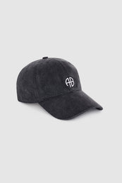 ANINE BING Jeremy Baseball Cap - Washed Smoke Grey - side view