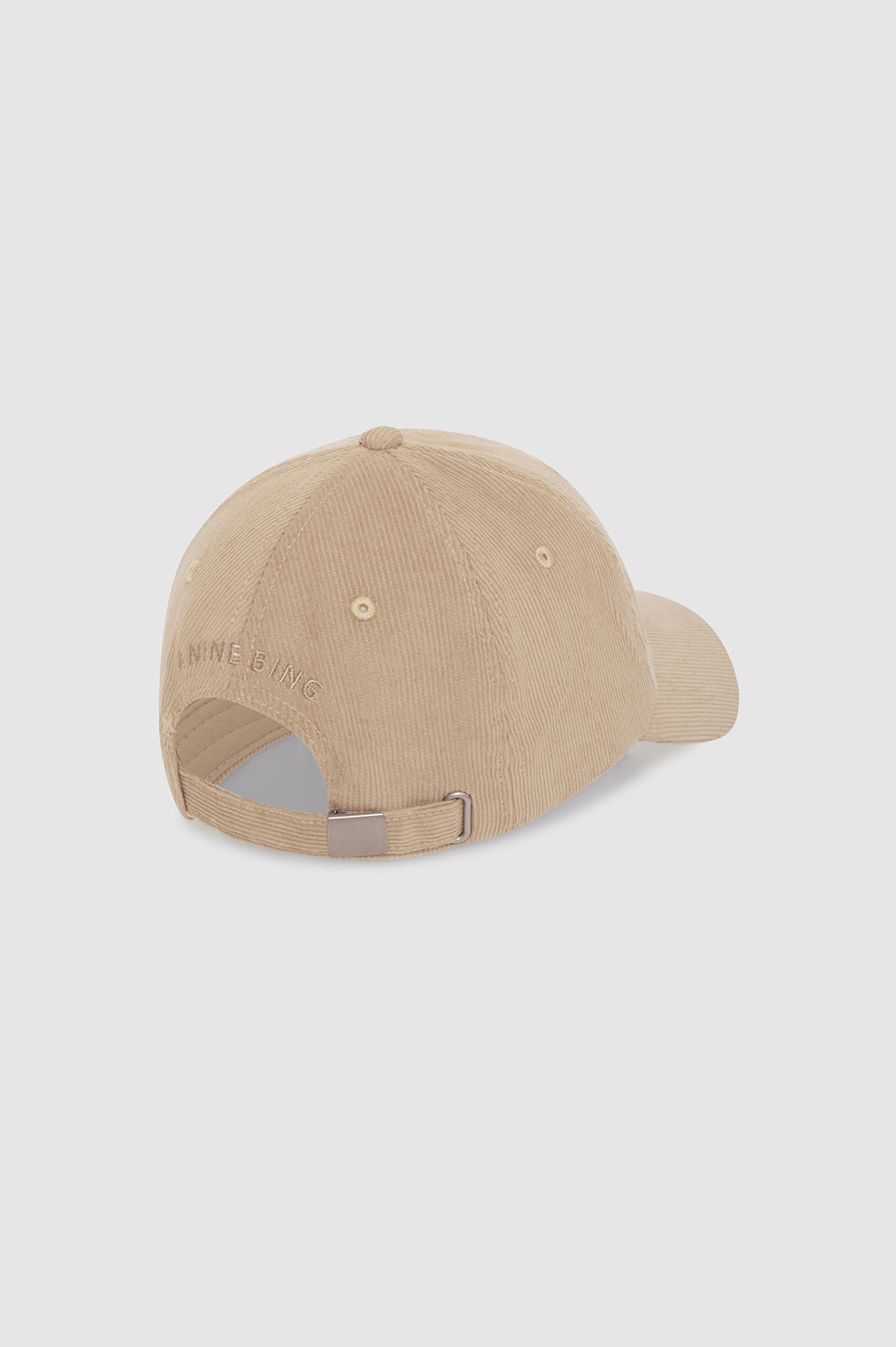 ANINE BING Jeremy Baseball Cap Ab Corduroy - Beige - back view