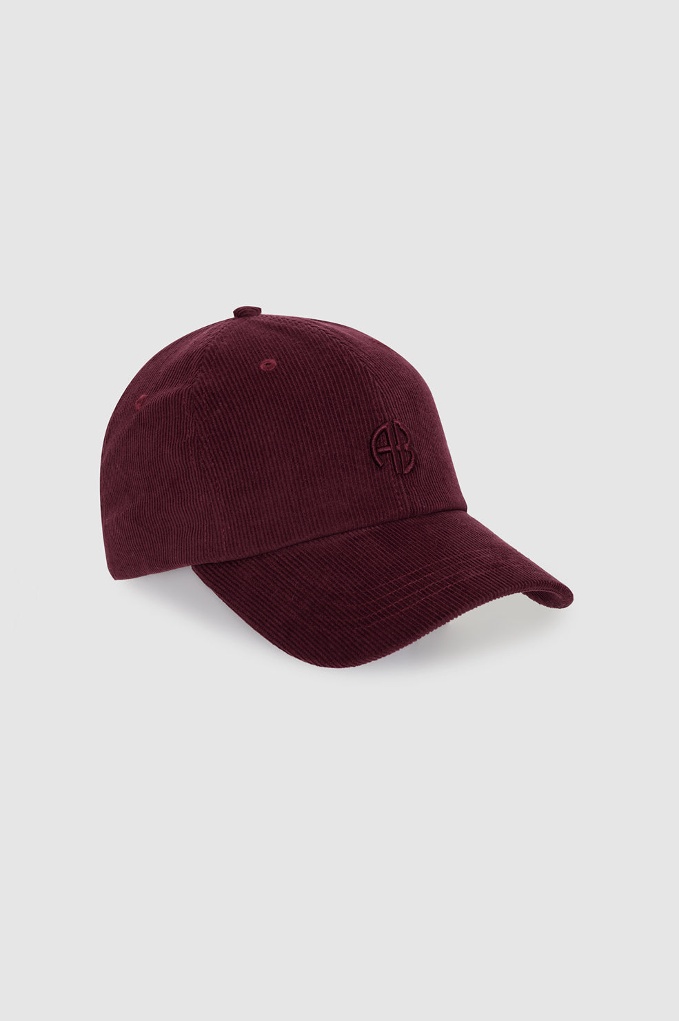 ANINE BING Jeremy Baseball Cap Ab Corduroy - Fig - back view