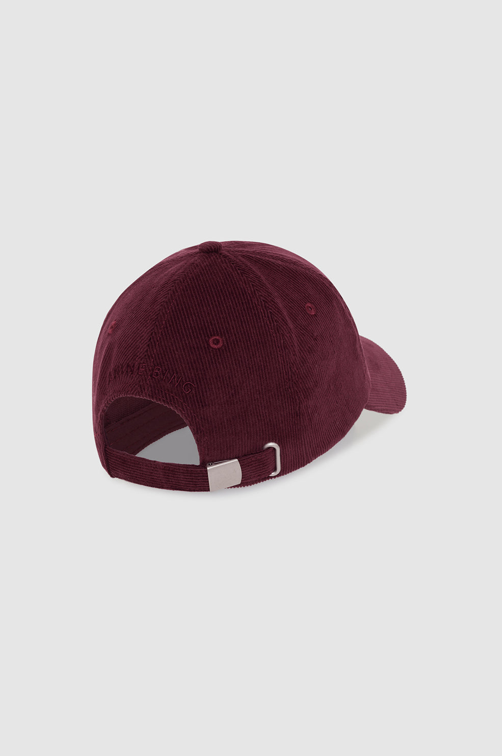 ANINE BING Jeremy Baseball Cap Ab Corduroy - Fig - side view