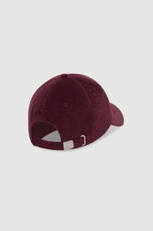 ANINE BING Jeremy Baseball Cap Ab Corduroy - Fig - side view
