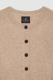 ANINE BING Joye Cardigan - Stone Melange - detail view