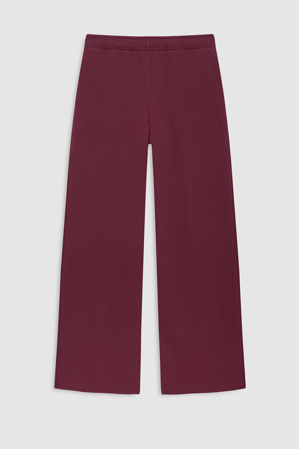 ANINE BING Kacey Sweatpant - Burgundy - front view