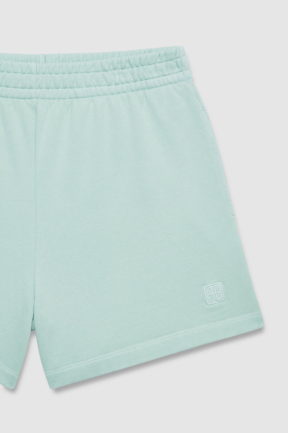 ANINE BING Kam Short - Washed Seafoam - detail view