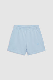 ANINE BING Kam Short Framed Monogram - Pale Blue - front view