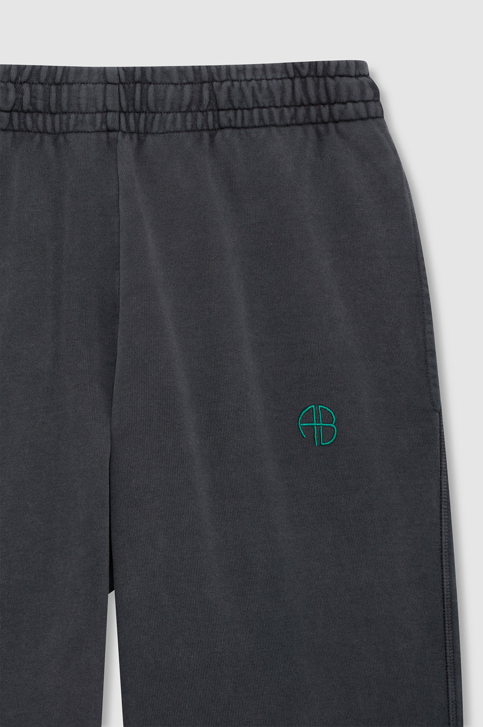 ANINE BING - Karter Sweatpant - Washed Black - detail view
