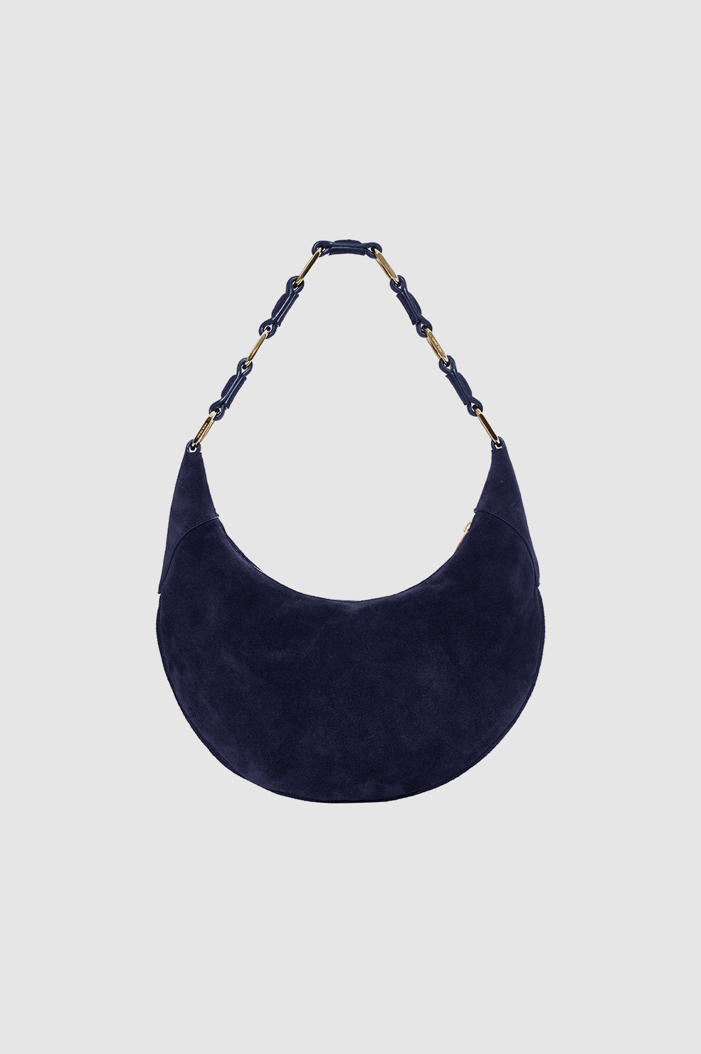 ANINE BING Kate Hobo Bag - Navy Suede - back view