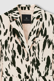 ANINE BING Laika Blazer - Golden Beige Leopard - detail view
