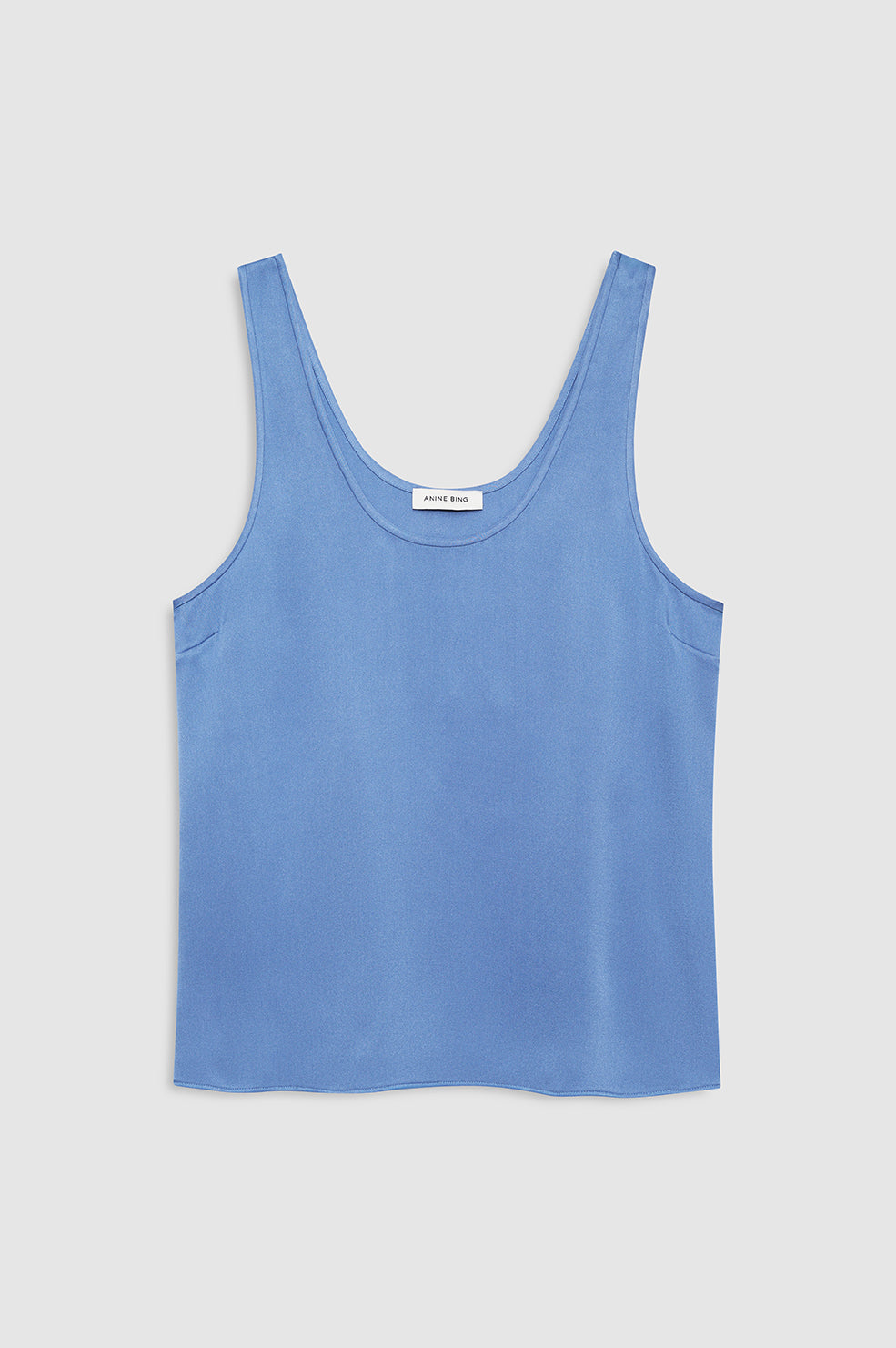 ANINE BING Lea Top - Storm Blue - on front view